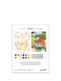 Galison Liberty print paint by numbers kit 30x24cm, imported from the UK
