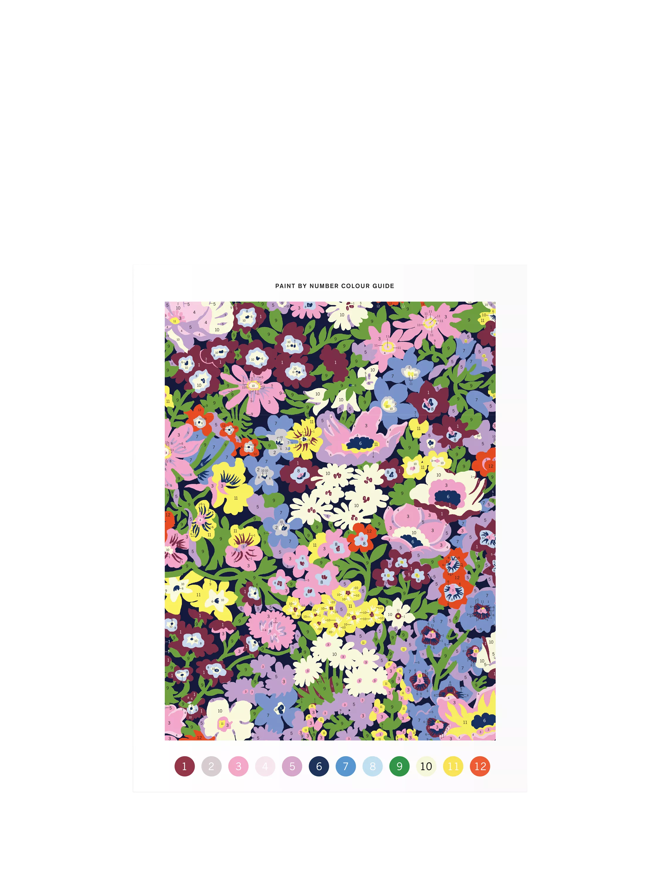 Galison Liberty Thorpe Paint by Numbers Kit - British product