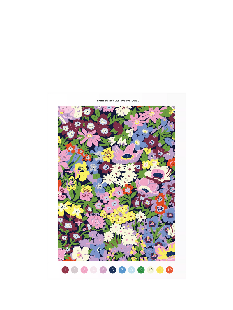 Galison Liberty Thorpe Paint by Numbers Kit - British product