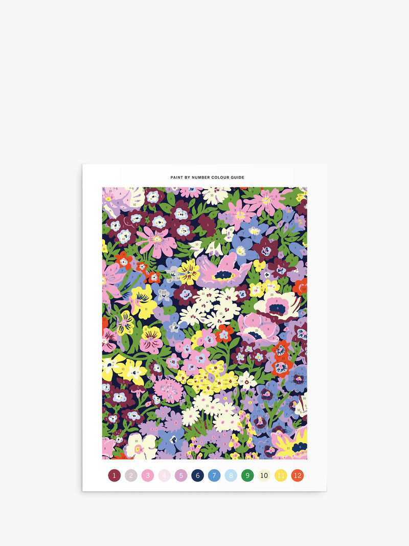 Galison Liberty Thorpe Paint by Numbers Kit - British product