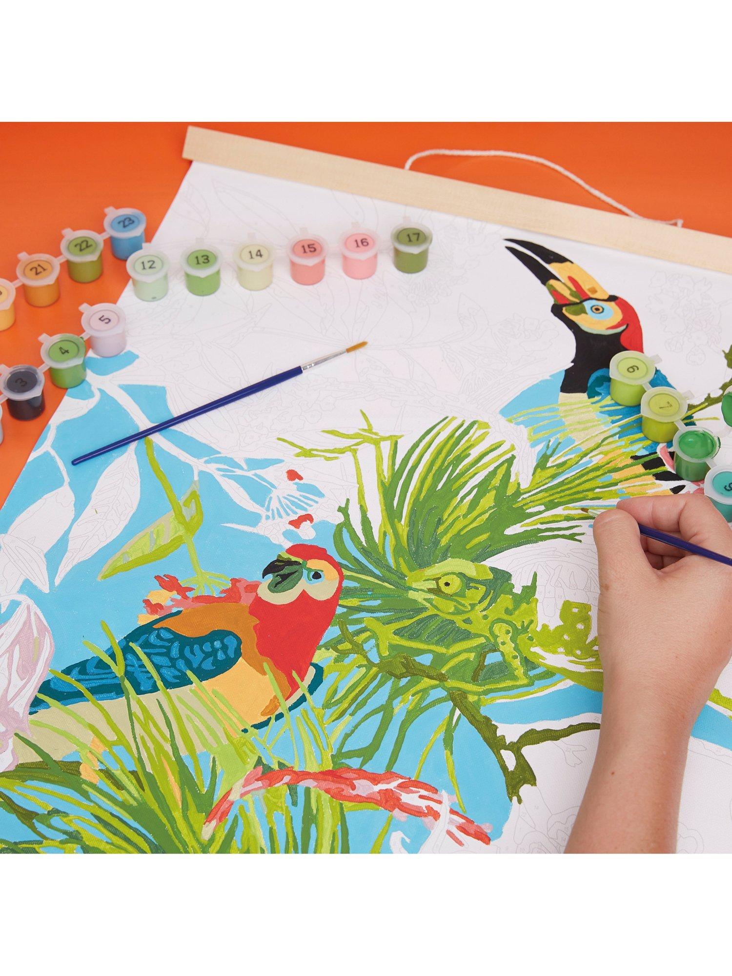 RHS Exotic Birds paint by numbers kit 40x50cm, imported from the UK