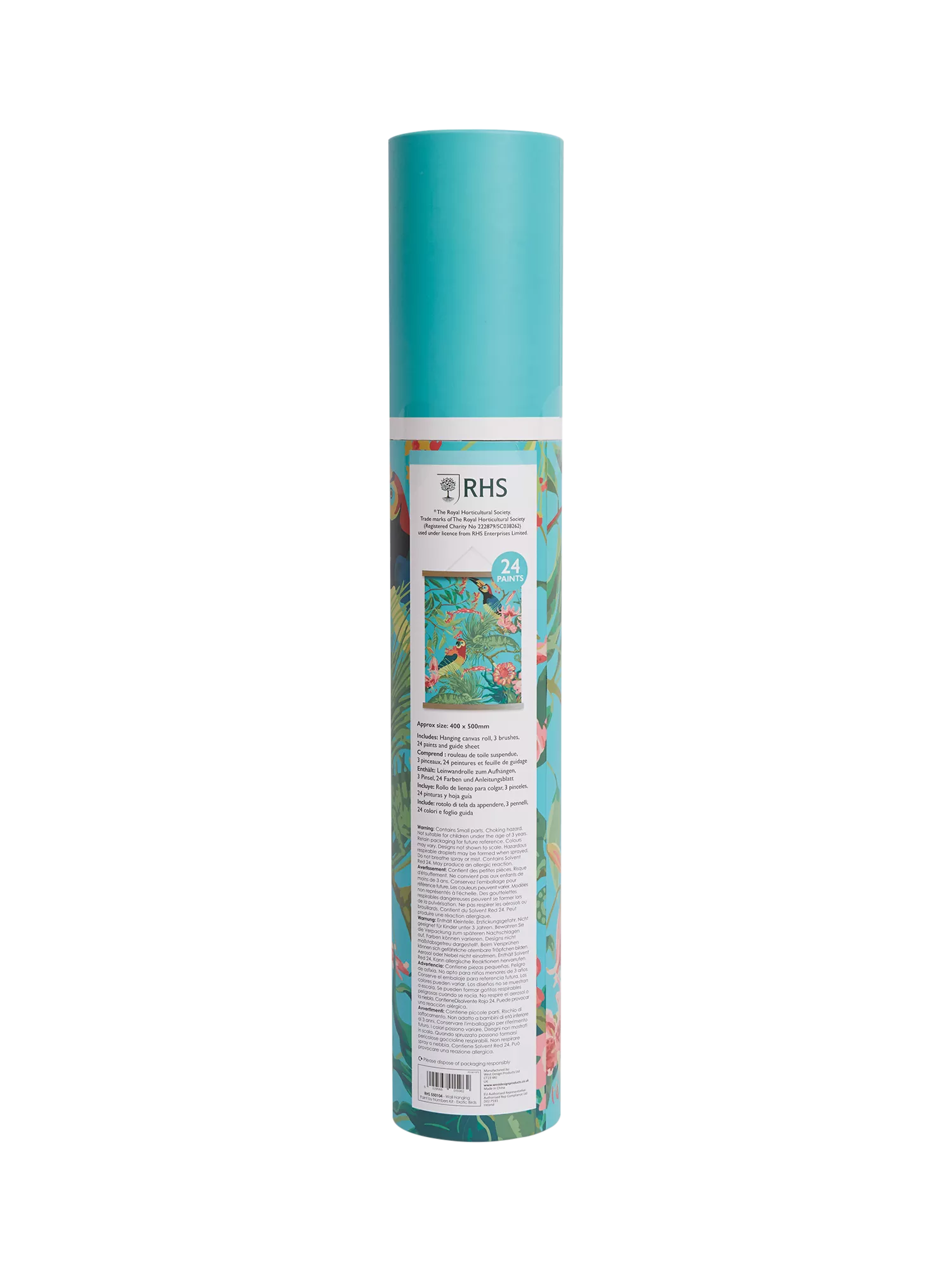 RHS Exotic Birds paint by numbers kit 40x50cm, imported from the UK