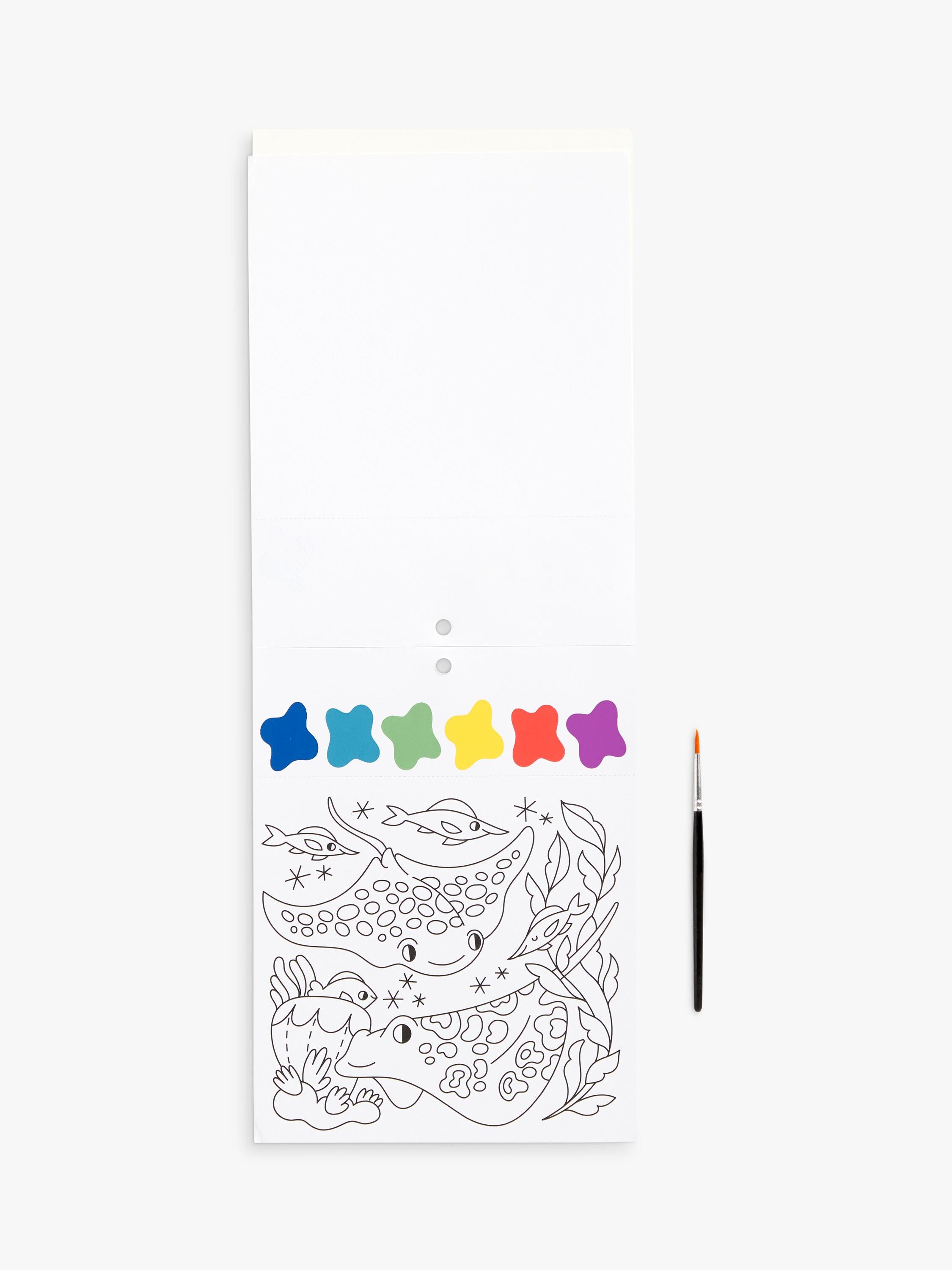 Galison under the sea painting kit with brush - British product
