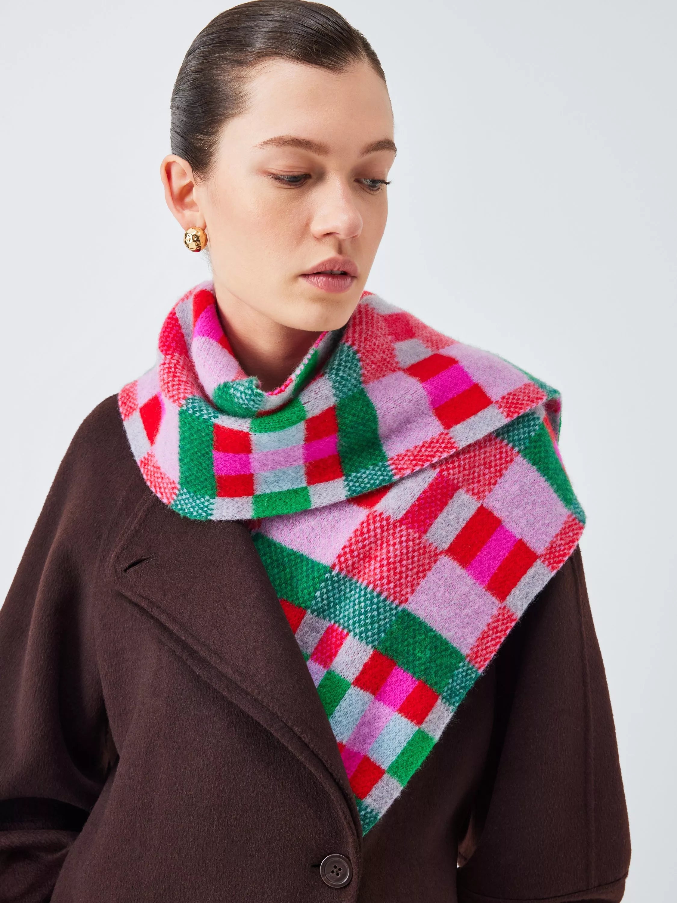 Quinton + Chadwick Brushed Wool Block Scarf