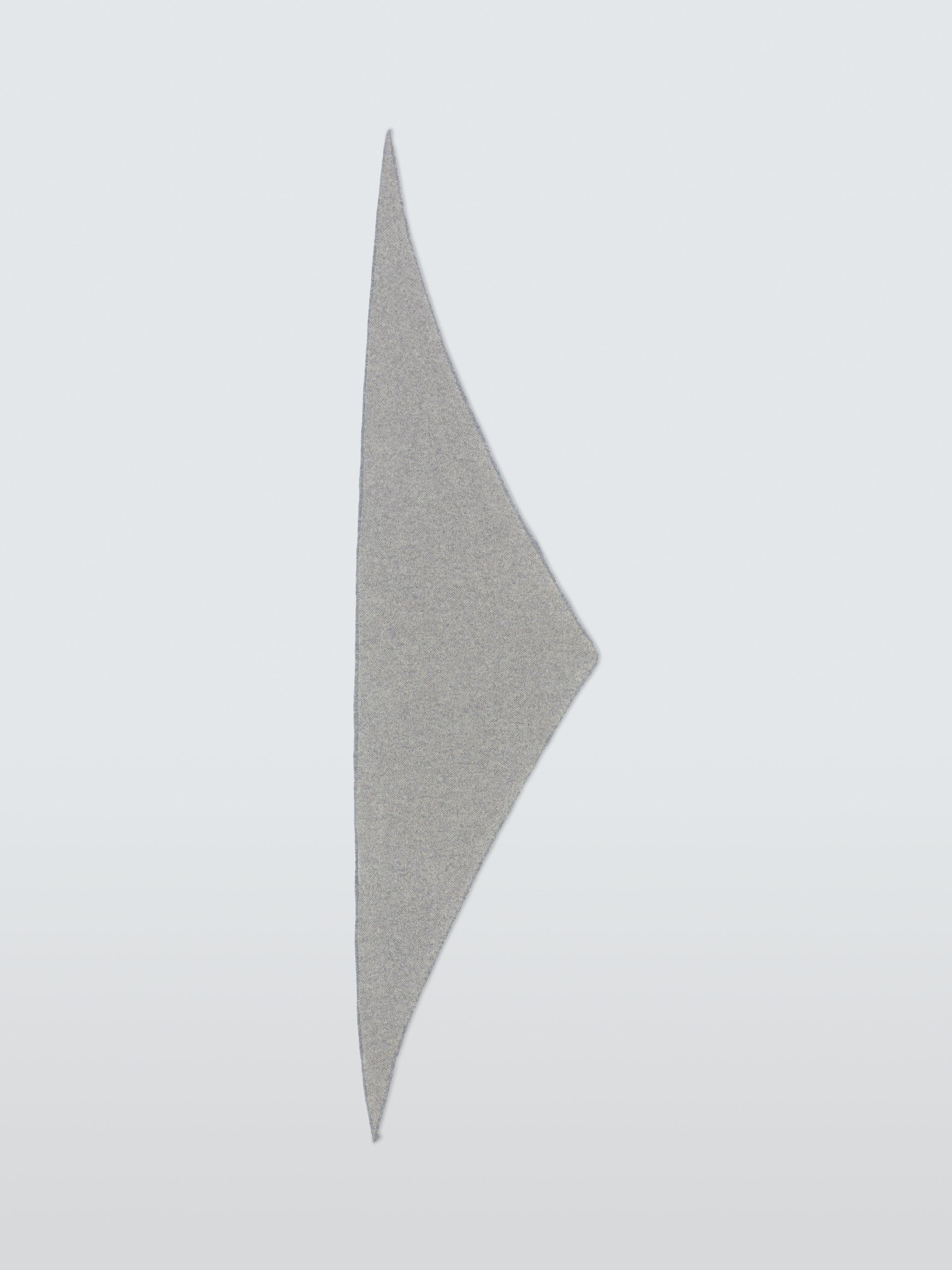 Quinton + Chadwick tweed design wool triangle scarf (British brand)