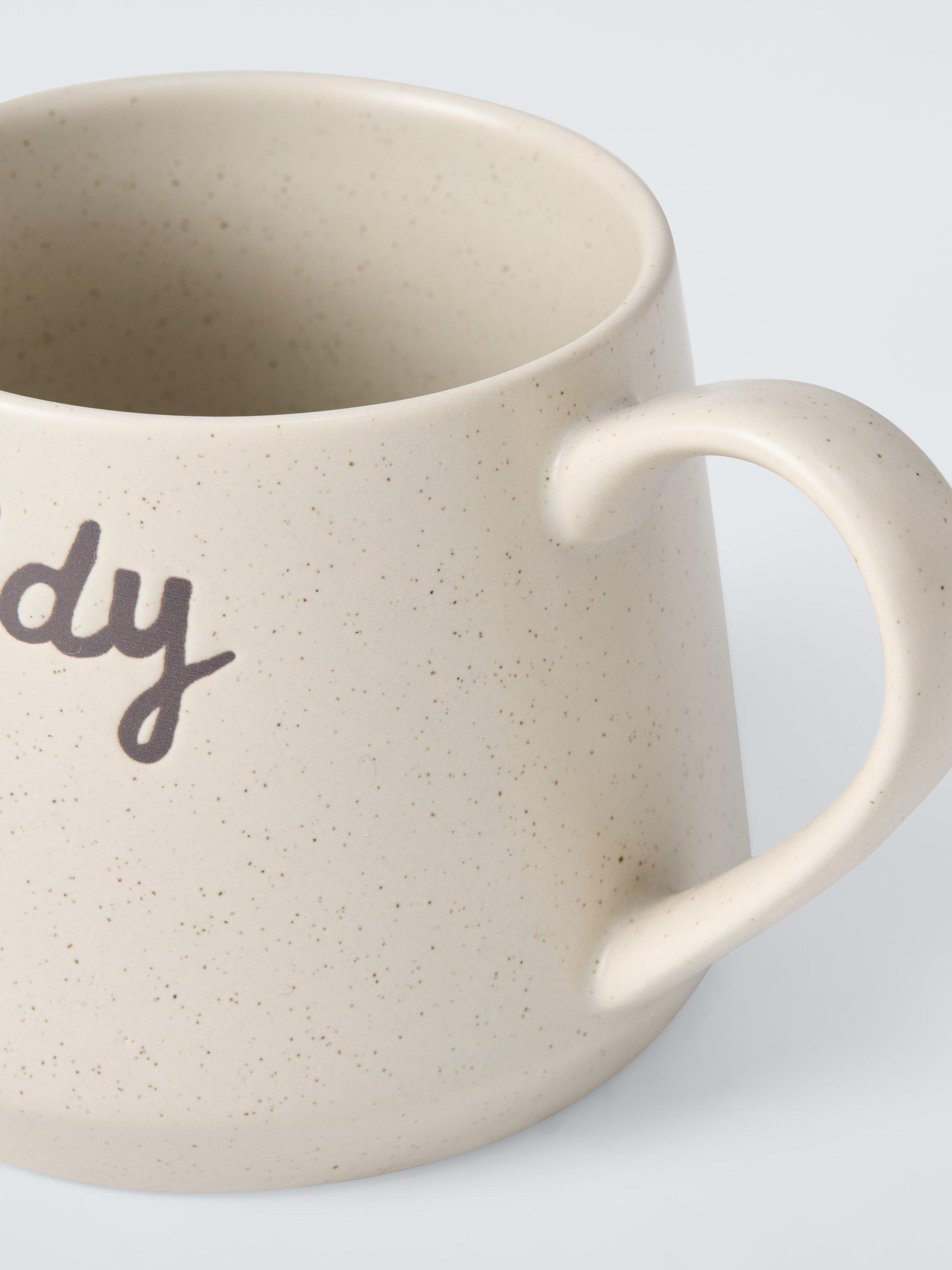 John Lewis Daddy stoneware mug with speckled design - British product
