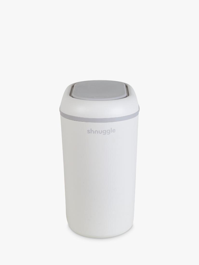 Shnuggle Nappy Bin white with odour lock, imported from the UK