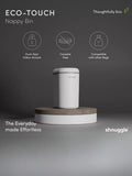 Shnuggle Nappy Bin white with odour lock, imported from the UK