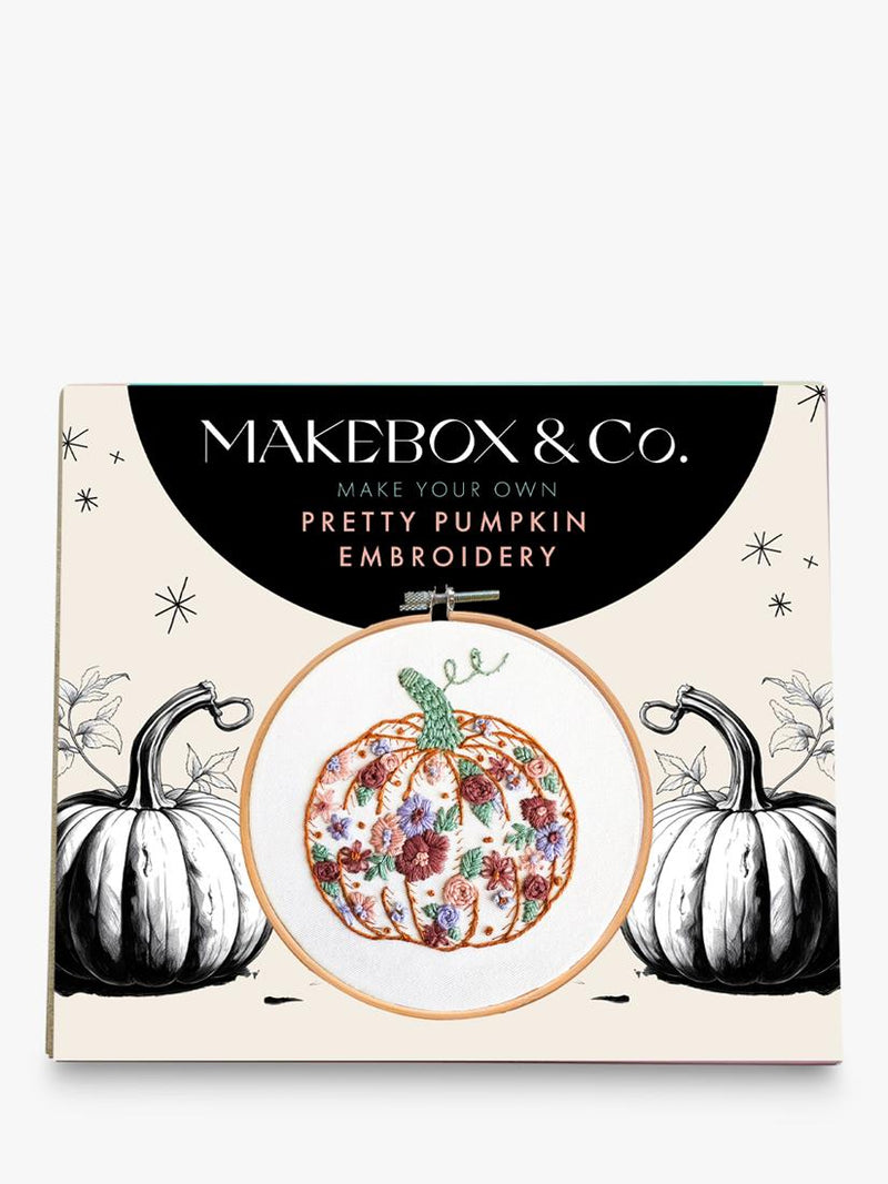 MakeBox & Co Pretty Pumpkin embroidery kit (British brand)