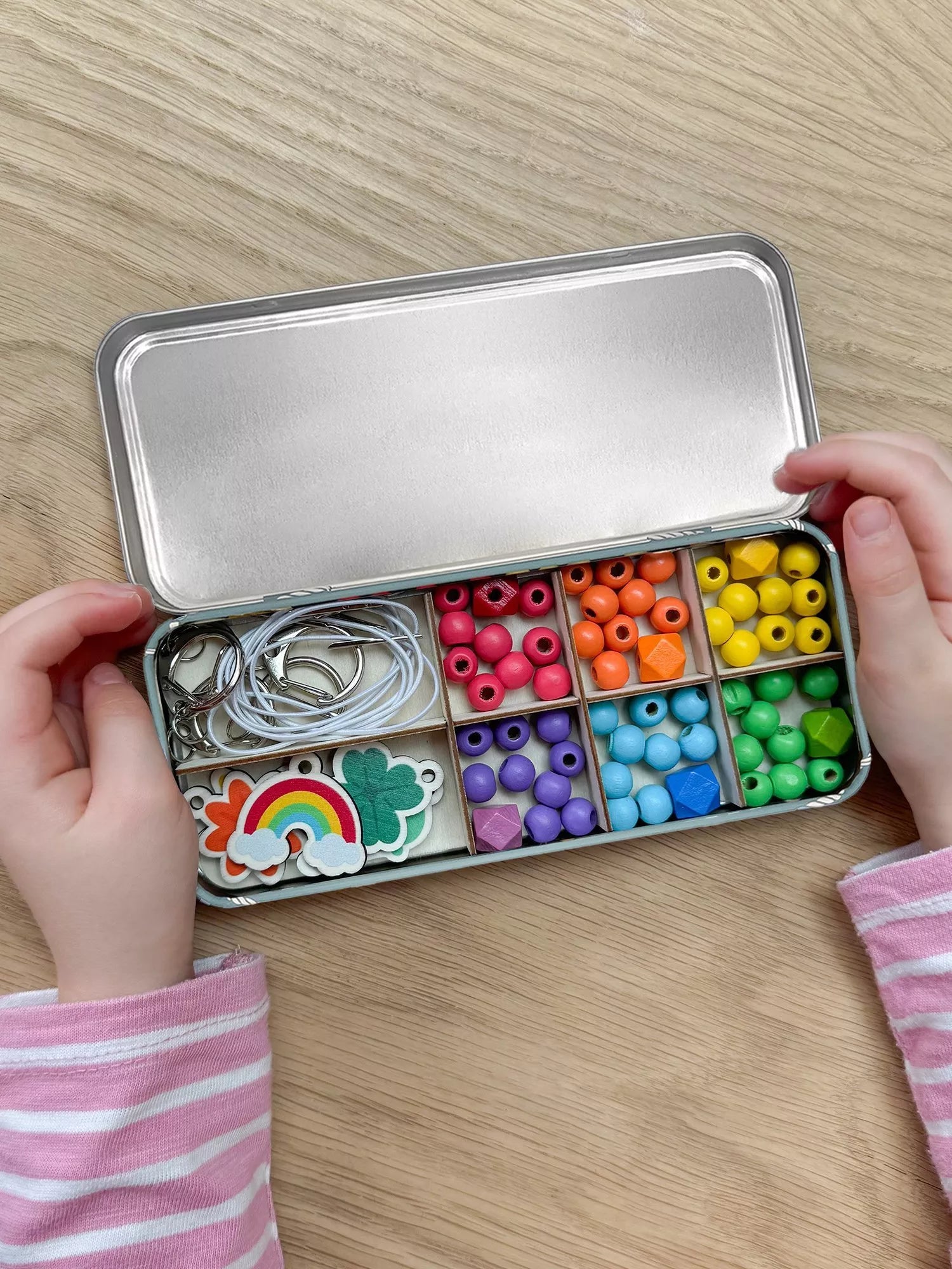 Cotton Twist Lucky Dip beaded keyring kit (British brand)