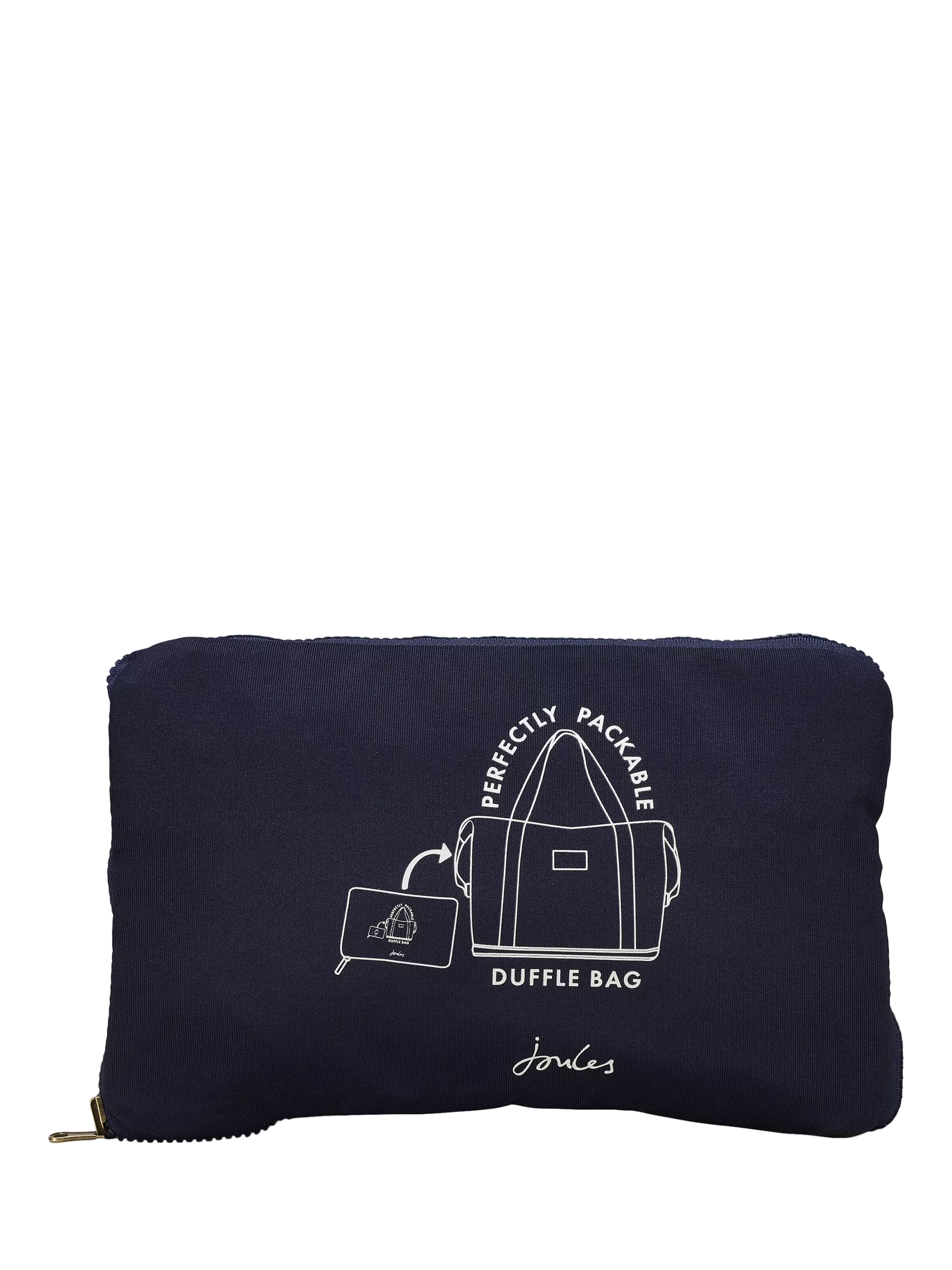 Joules packable duffle bag French Navy recycled polyester - British product