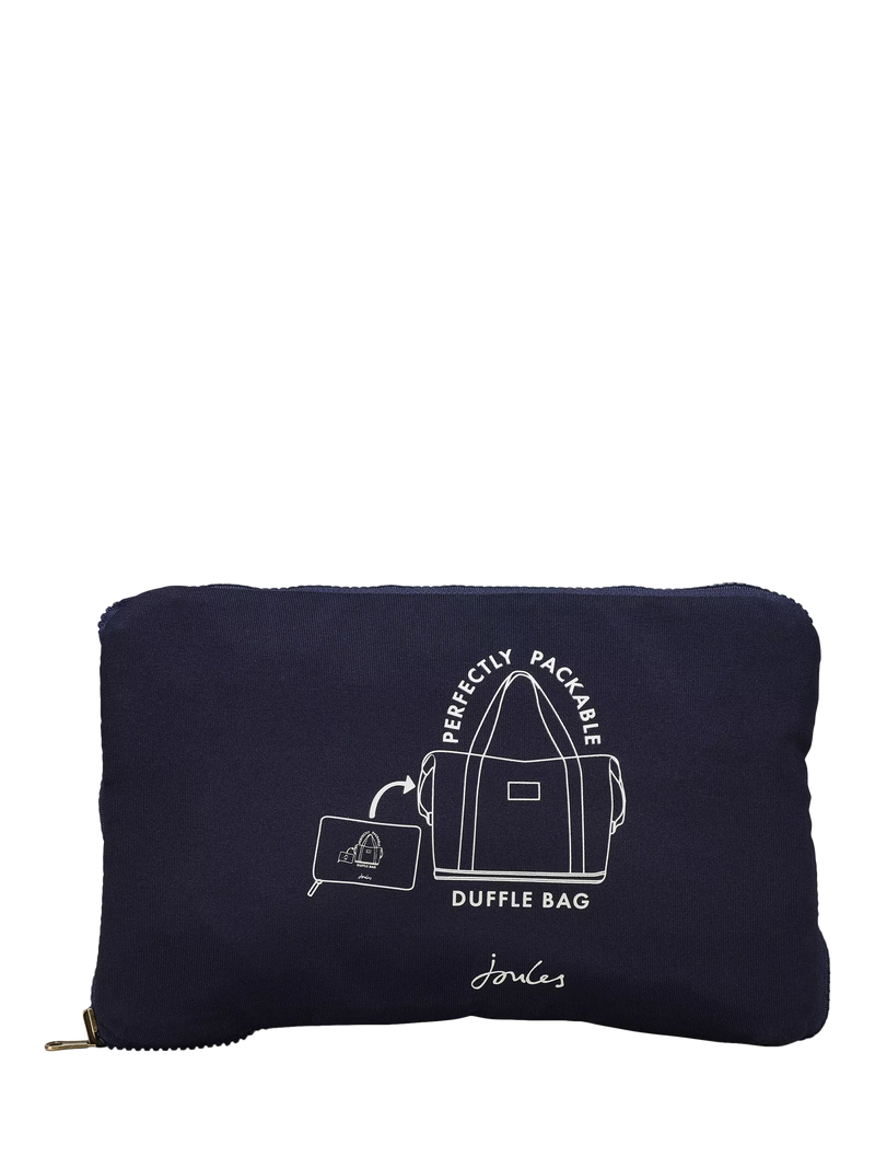 Joules packable duffle bag French Navy recycled polyester - British product