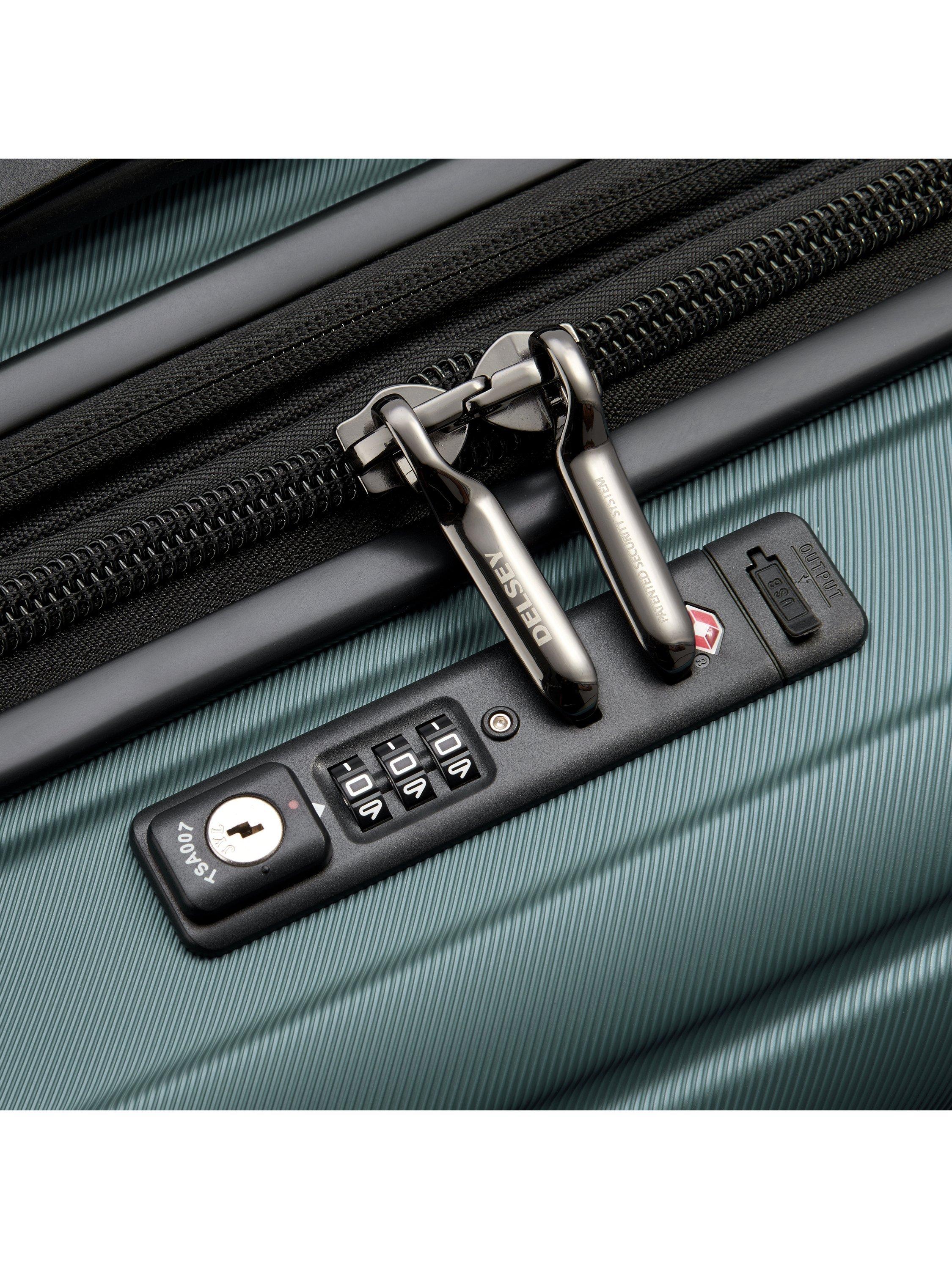 DELSEY Shadow 5.0 large expandable suitcase 116L (British brand)