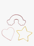 Tala love cookie cutters set of 3 assorted (British brand)