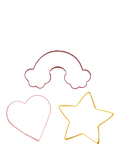 Tala love cookie cutters set of 3 assorted (British brand)