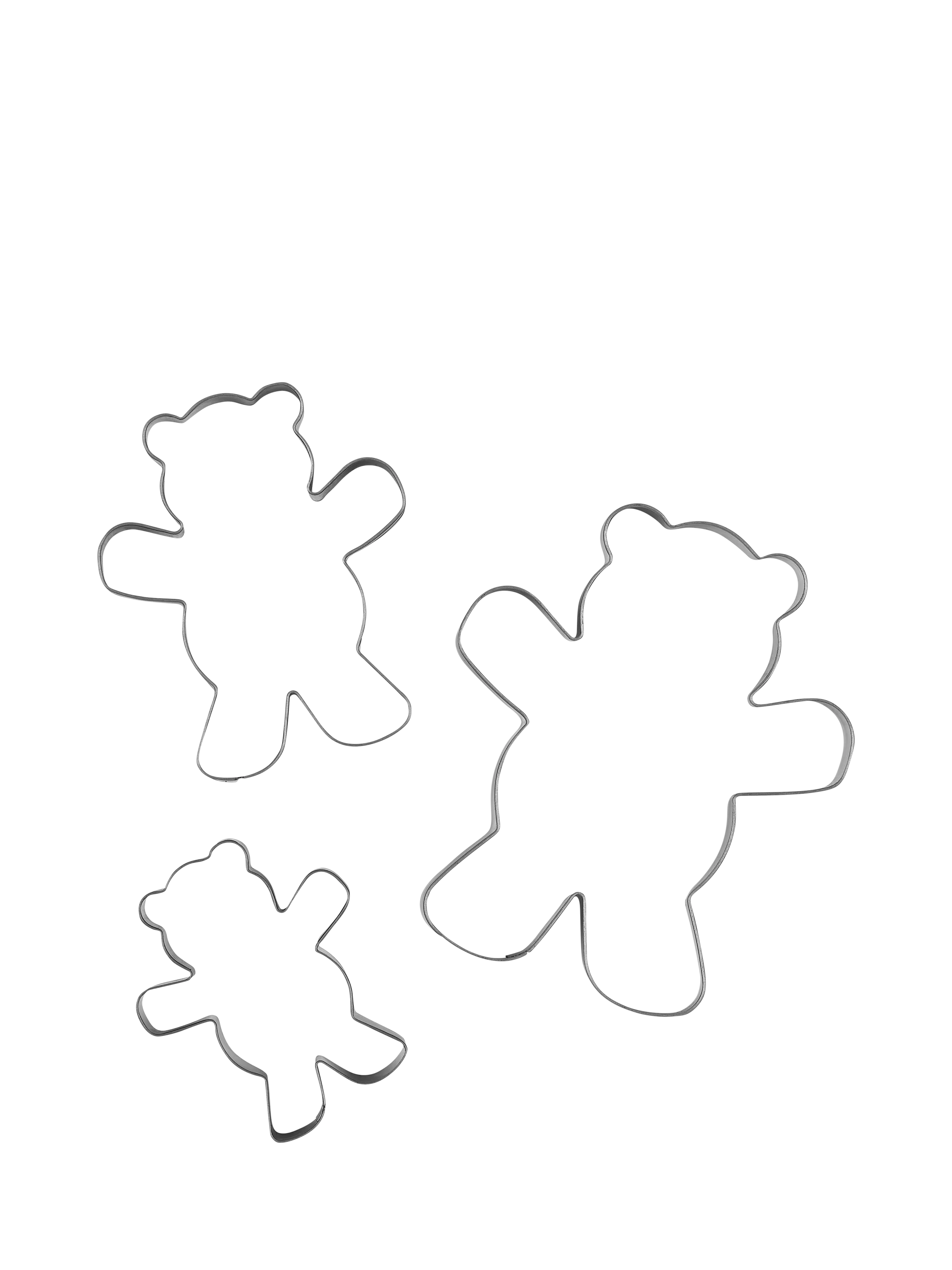 Tala teddy bear cookie cutters set of 3 - British product