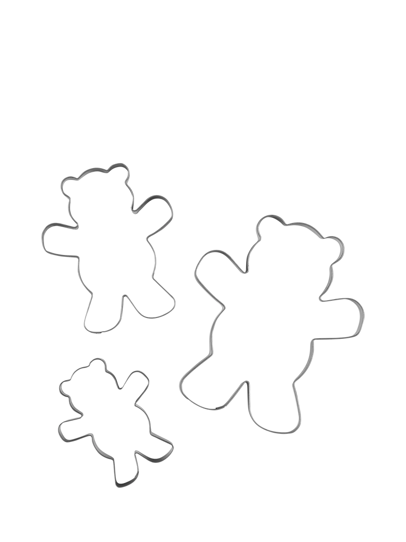 Tala teddy bear cookie cutters set of 3 - British product