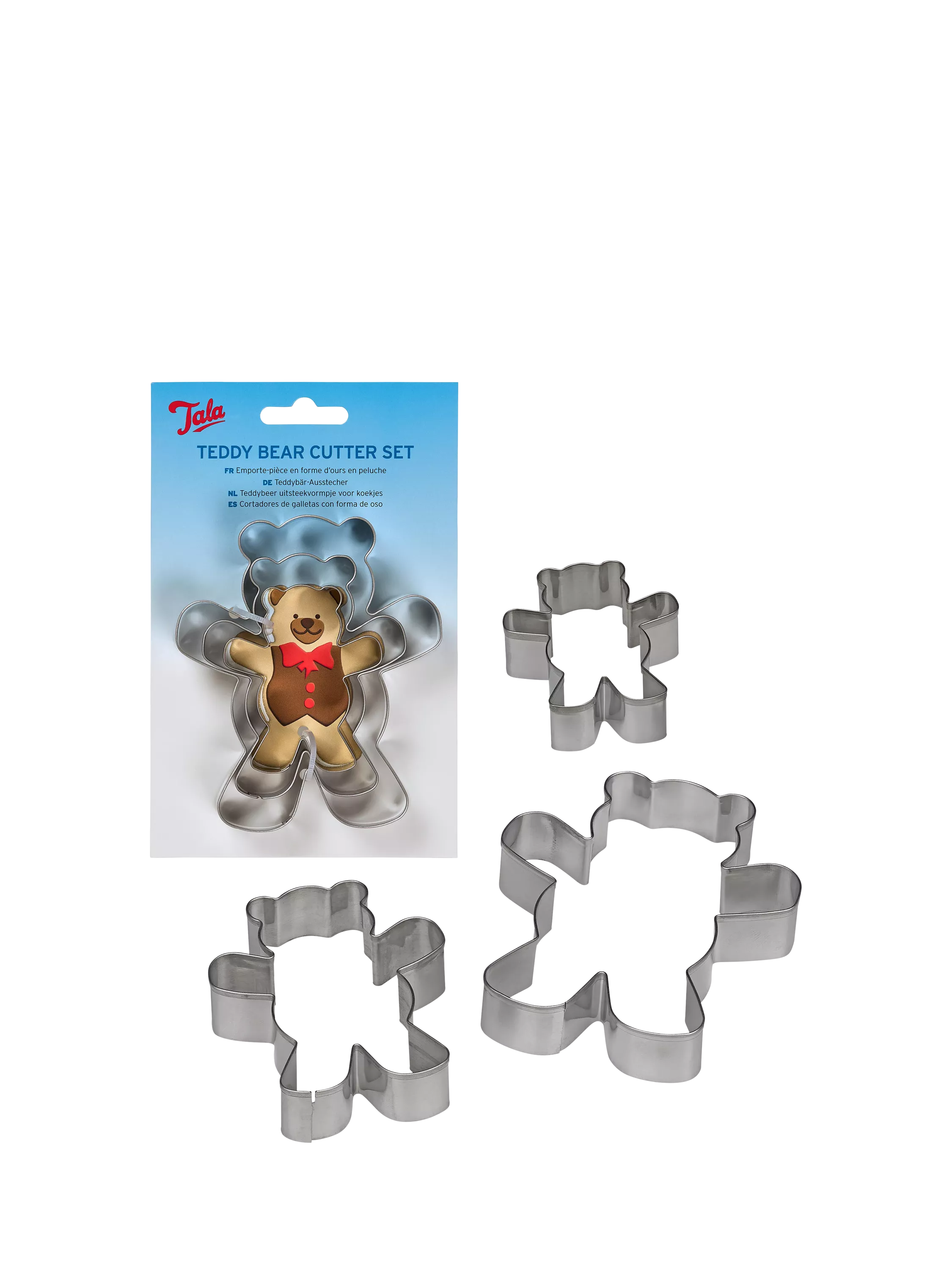 Tala teddy bear cookie cutters set of 3 - British product