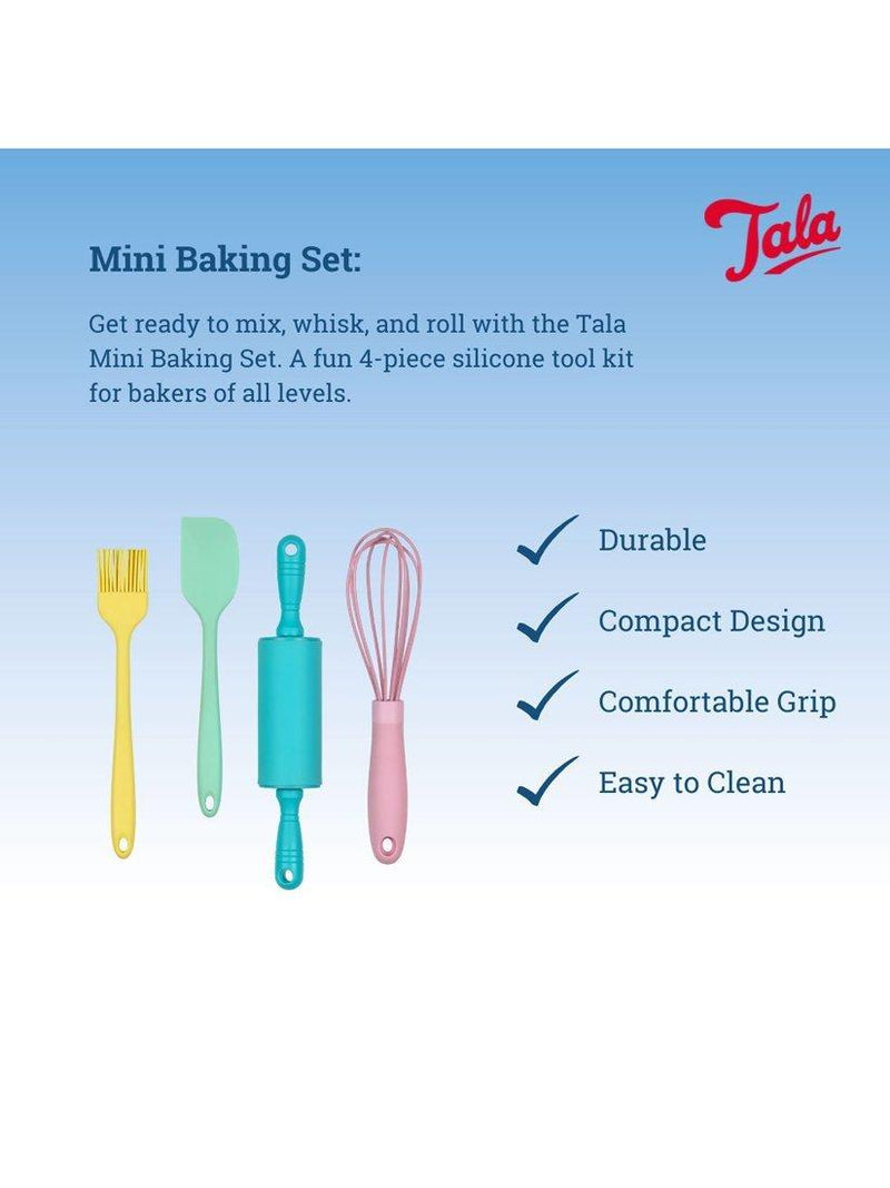 Tala silicone mini baking utensil set 4 piece, imported from the UK