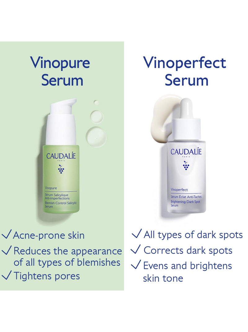Caudalie Vinopure natural salicylic acid serum 30ml, UK version