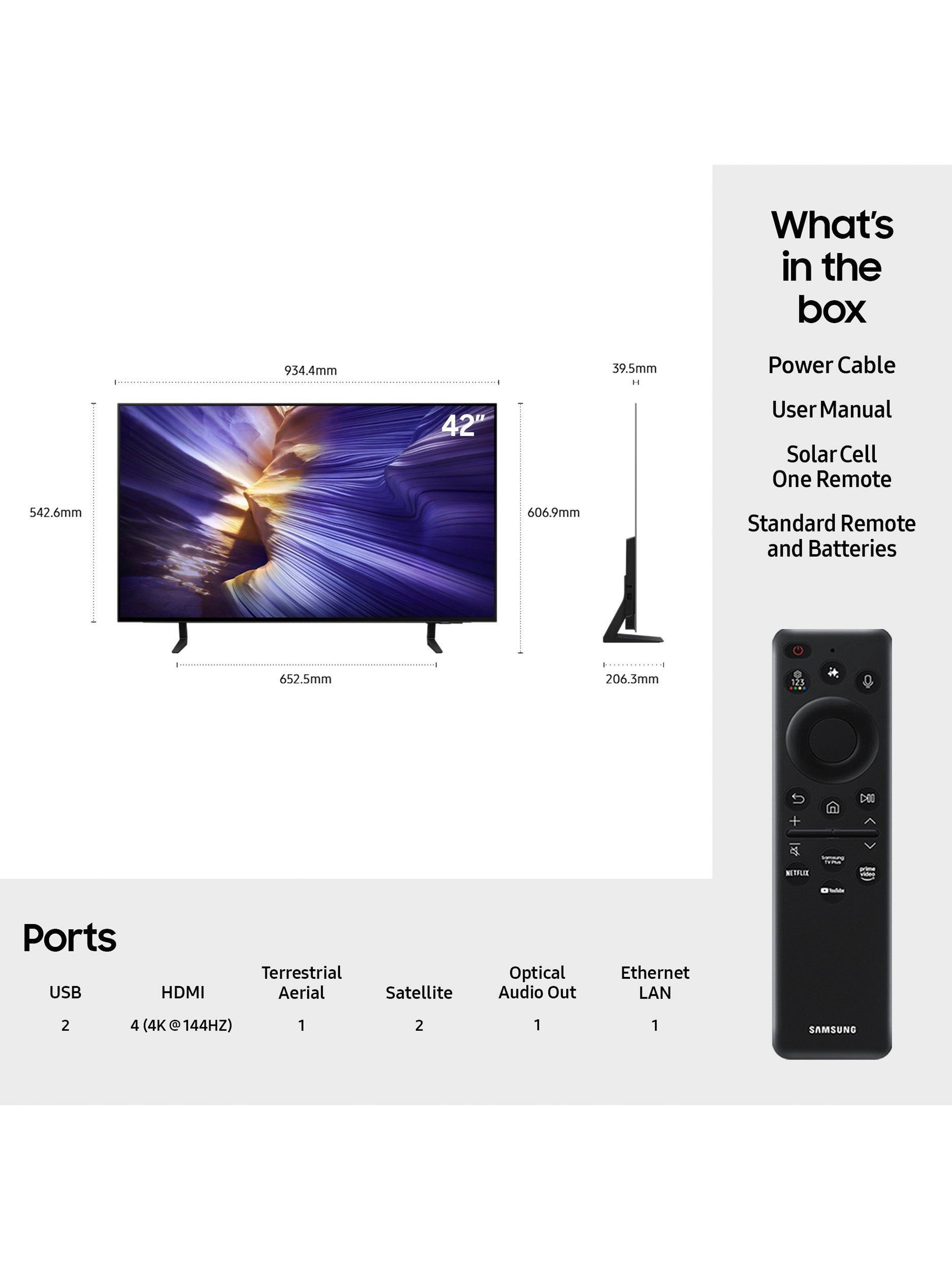 Samsung 42-inch OLED TV with HDR, imported from the UK