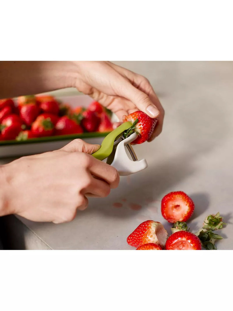 Joseph Joseph 2-in-1 fruit pitter and huller kitchen tool - British product