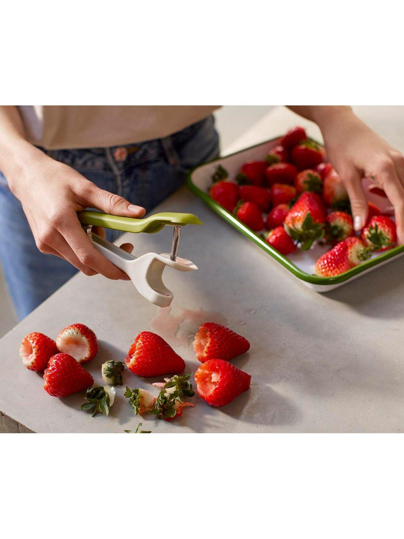 Joseph Joseph 2-in-1 fruit pitter and huller kitchen tool - British product