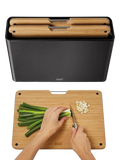 Joseph Joseph Folio bamboo chopping board set black - British product