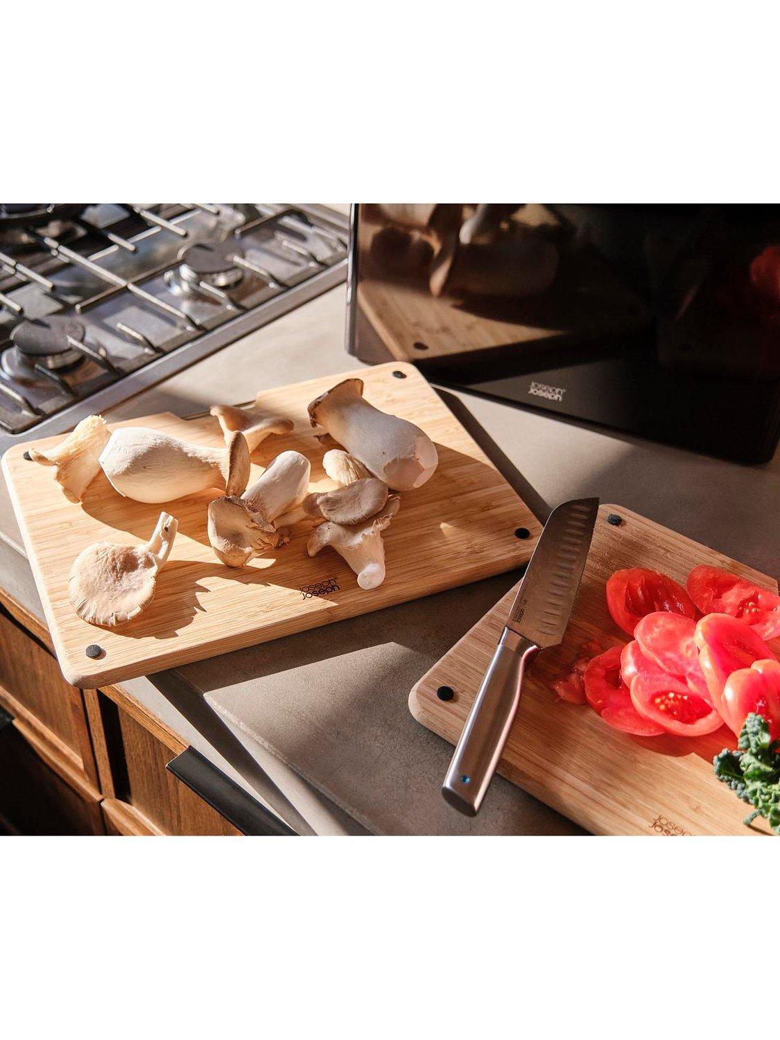 Joseph Joseph Folio bamboo chopping board set black - British product