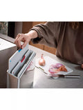 Joseph Joseph Folio chopping board set with stainless steel case, light stone (British brand)