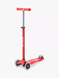 Micro Scooters Maxi Deluxe LED scooter red, imported from the UK