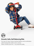 Micro Scooters Maxi Deluxe LED scooter red, imported from the UK