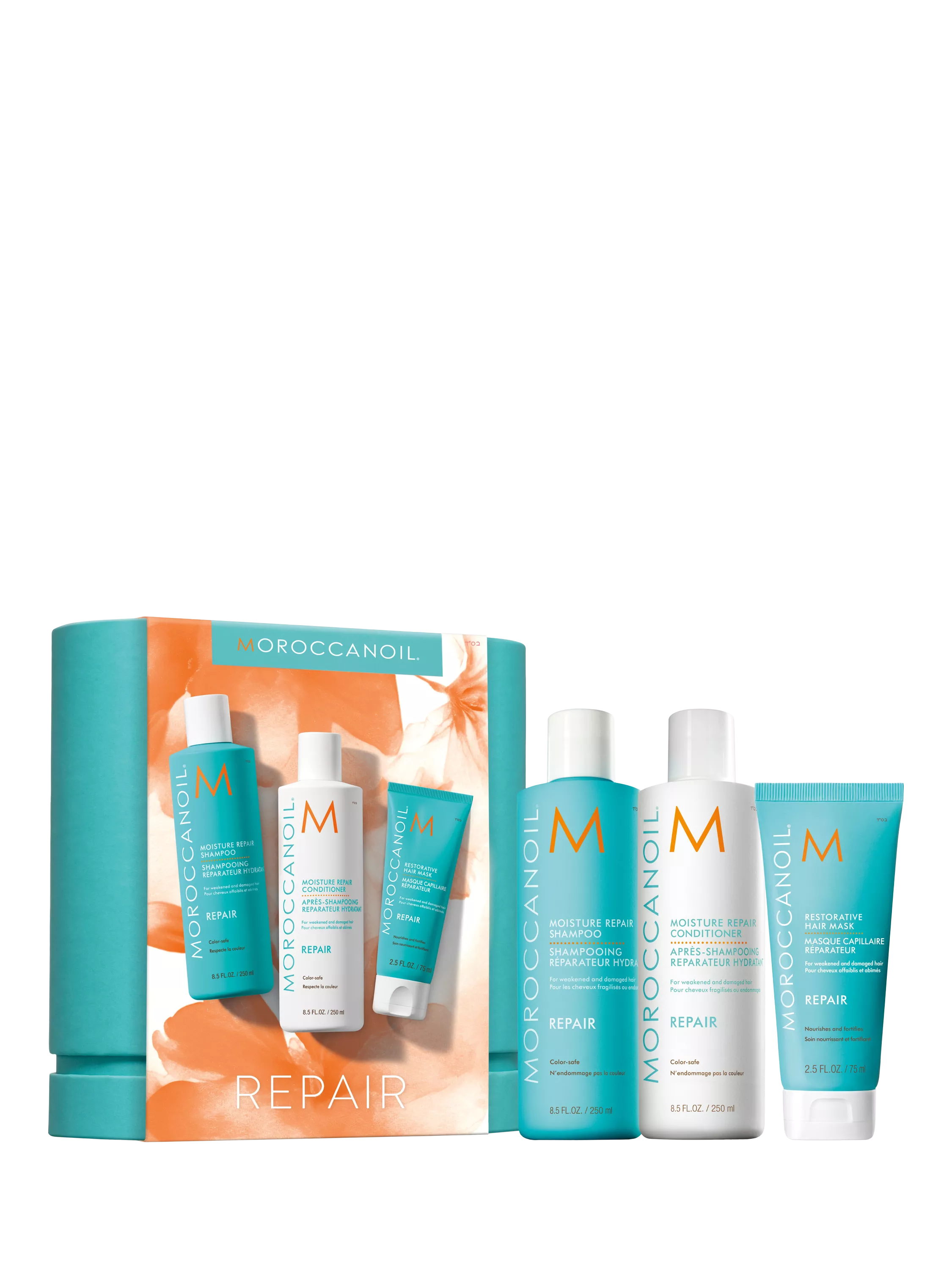 Moroccanoil Moisture Repair gift set shampoo conditioner mask - British product