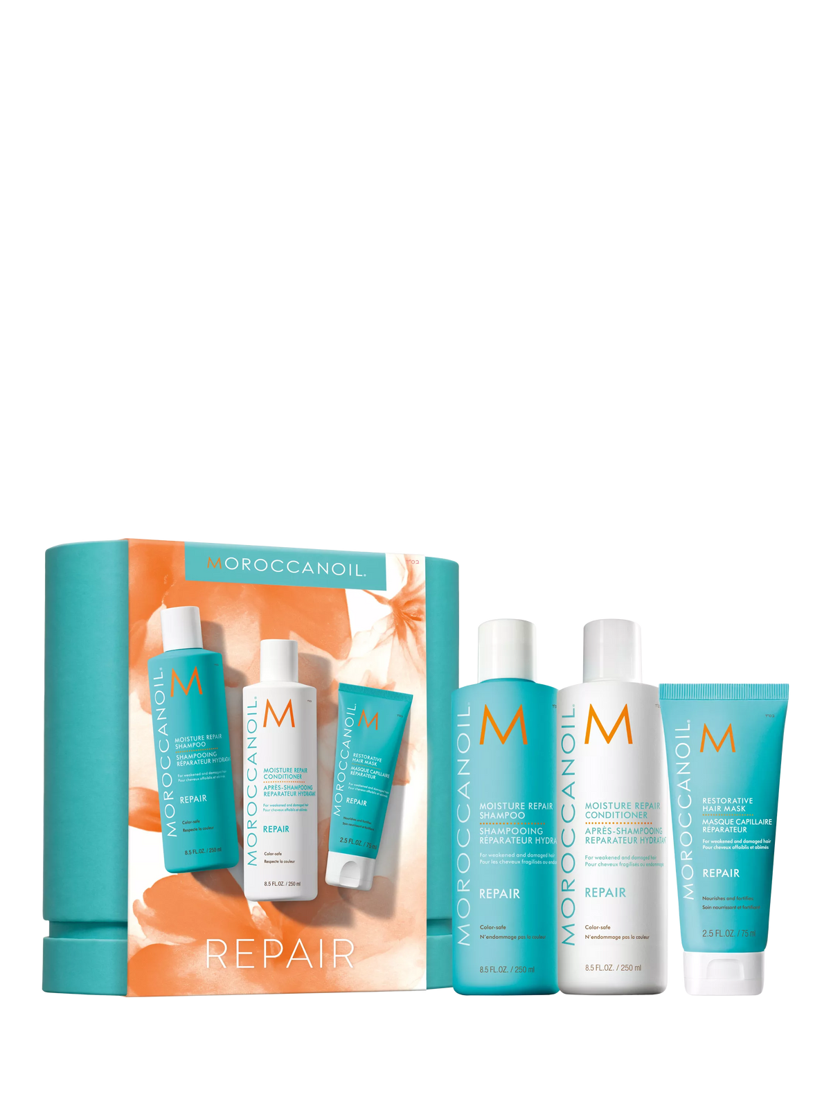Moroccanoil Moisture Repair gift set shampoo conditioner mask - British product