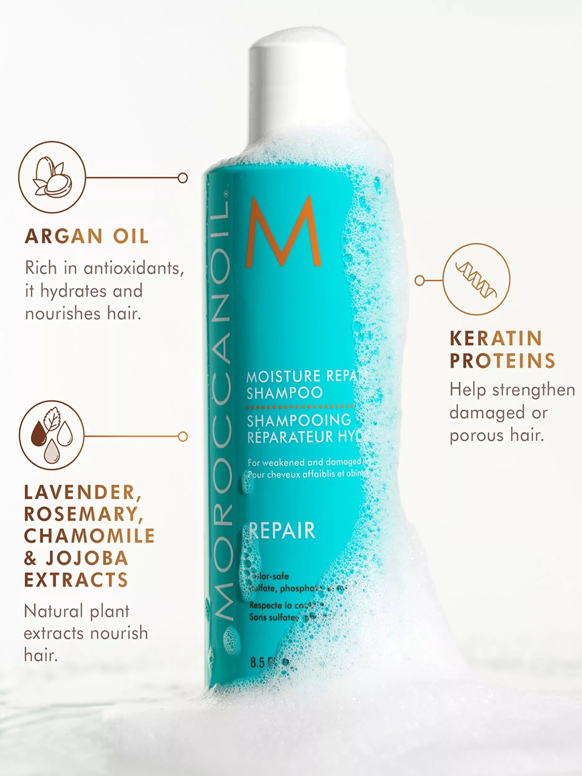 Moroccanoil Moisture Repair gift set shampoo conditioner mask - British product