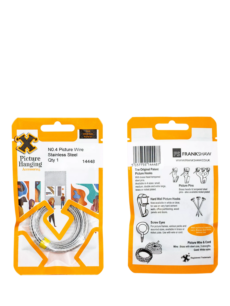 Frank Shaw picture hanging wire 3m stainless steel imported from the UK