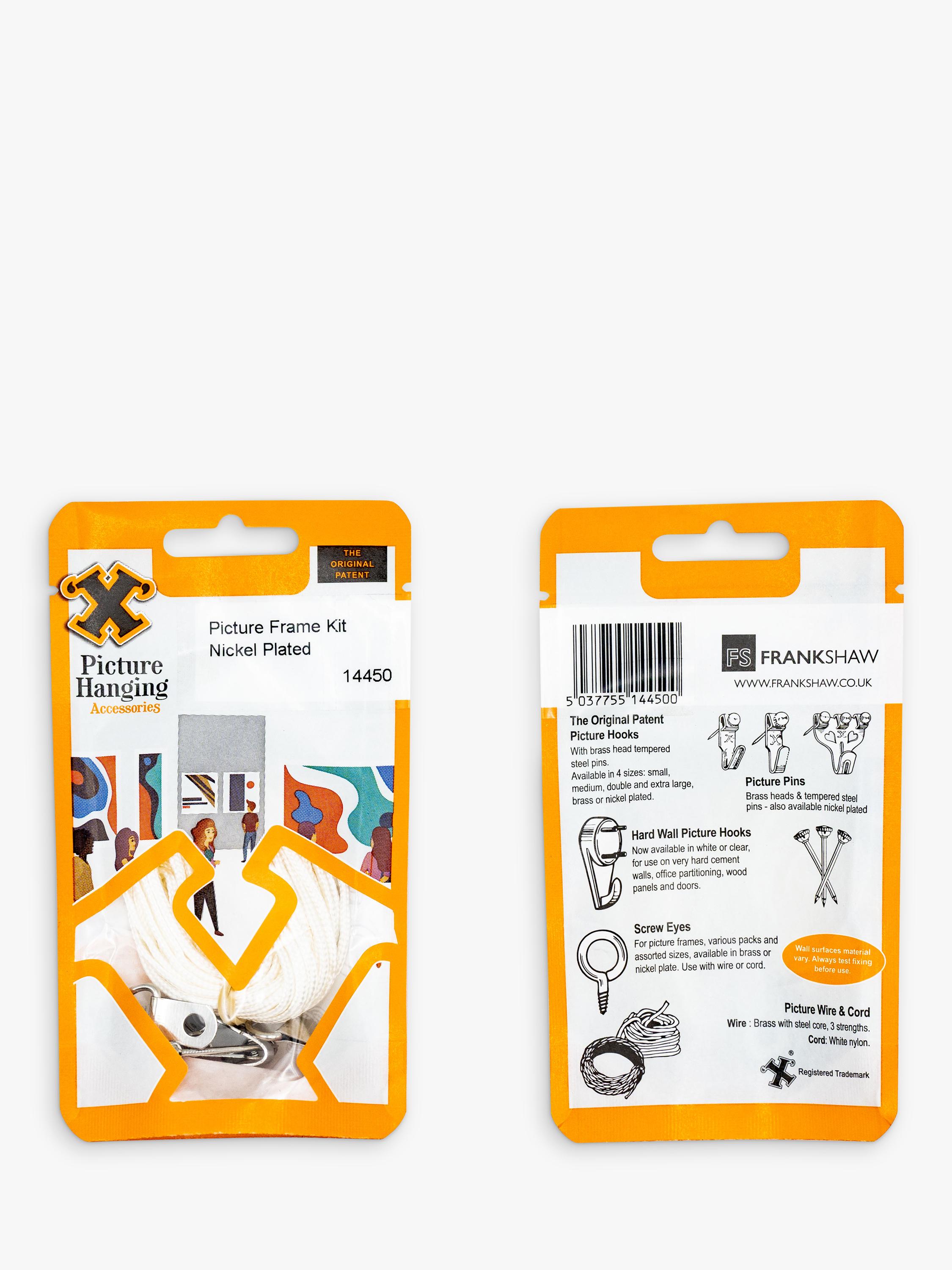 Frank Shaw Picture Hanging Kit Nickel (British brand)