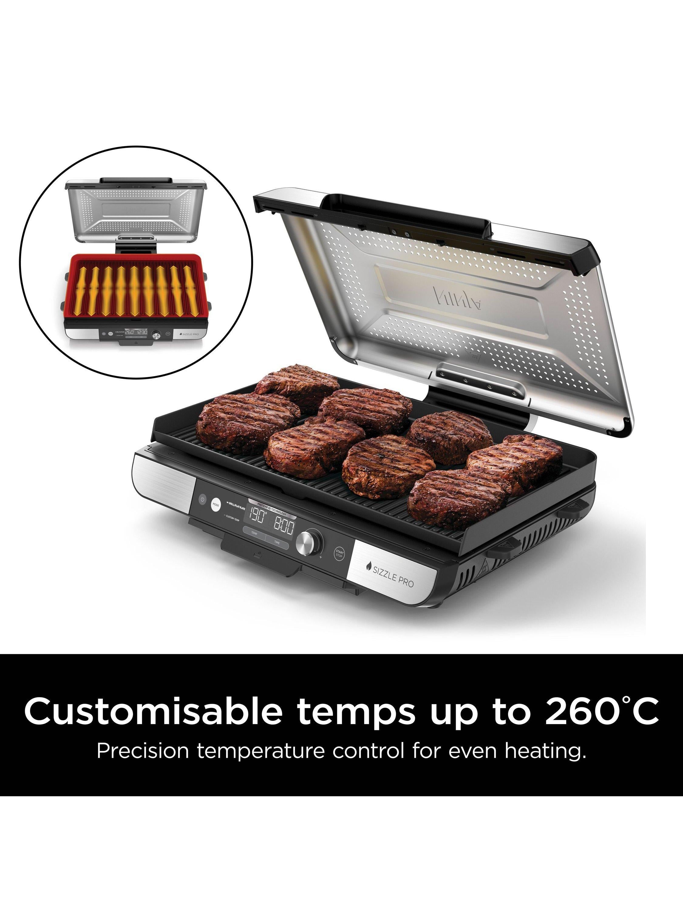 Ninja Sizzle Pro XL electric grill flat plate, UK version