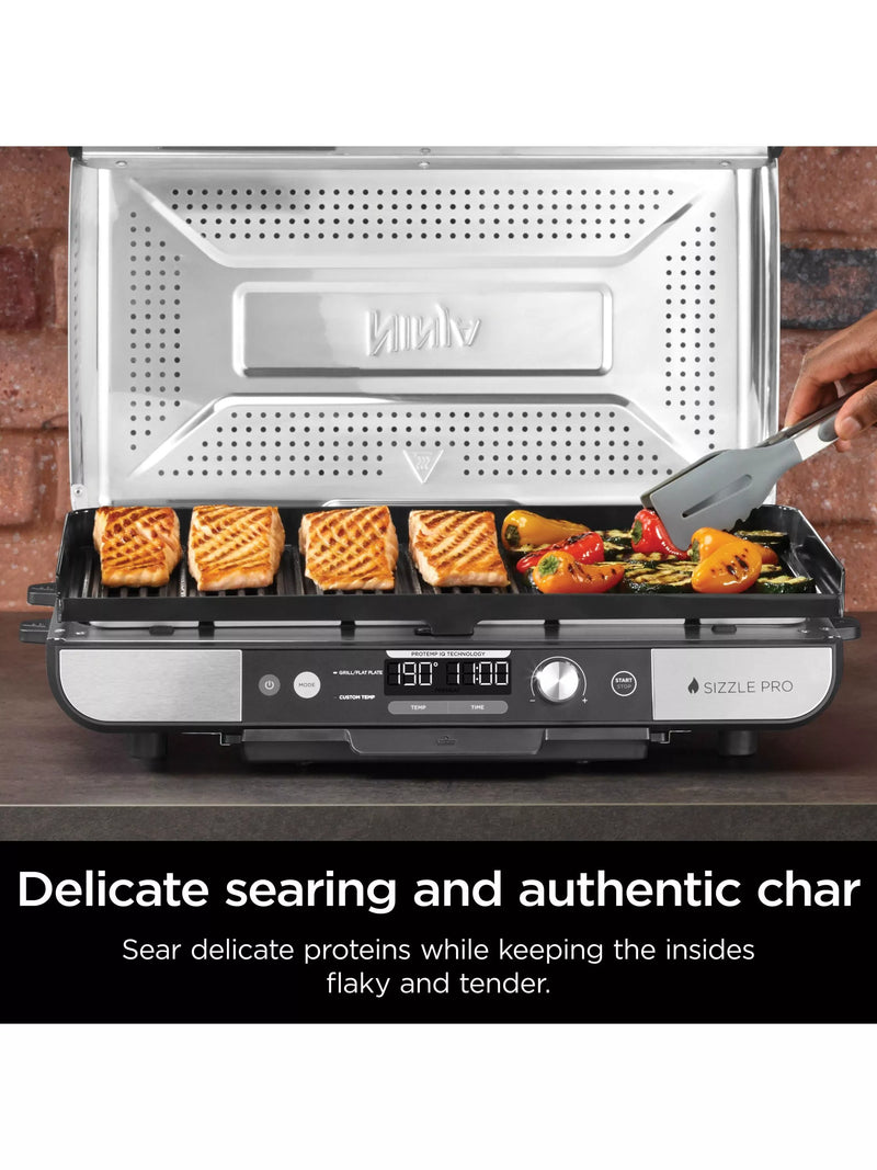 Ninja Sizzle Pro XL electric grill flat plate, UK version
