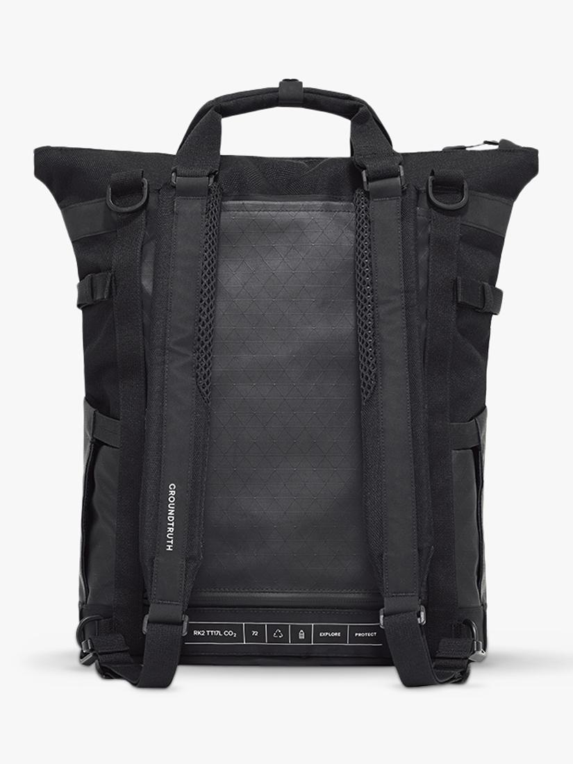 GROUNDTRUTH RIKR Technical Laptop Tote Backpack Eco-x Black 17L (British brand)