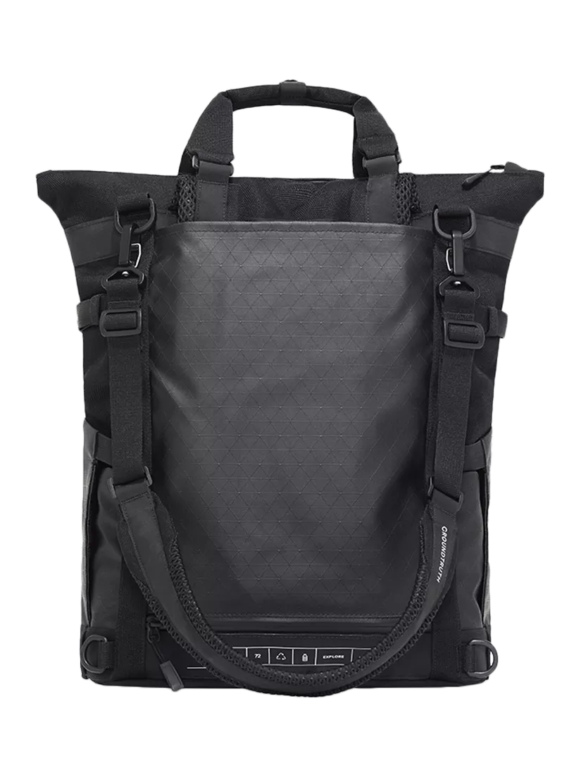 GROUNDTRUTH RIKR Technical Laptop Tote Backpack Eco-x Black 17L (British brand)