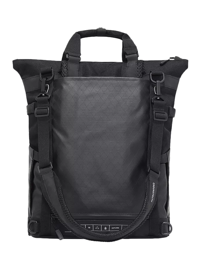 GROUNDTRUTH RIKR Technical Laptop Tote Backpack Eco-x Black 17L (British brand)