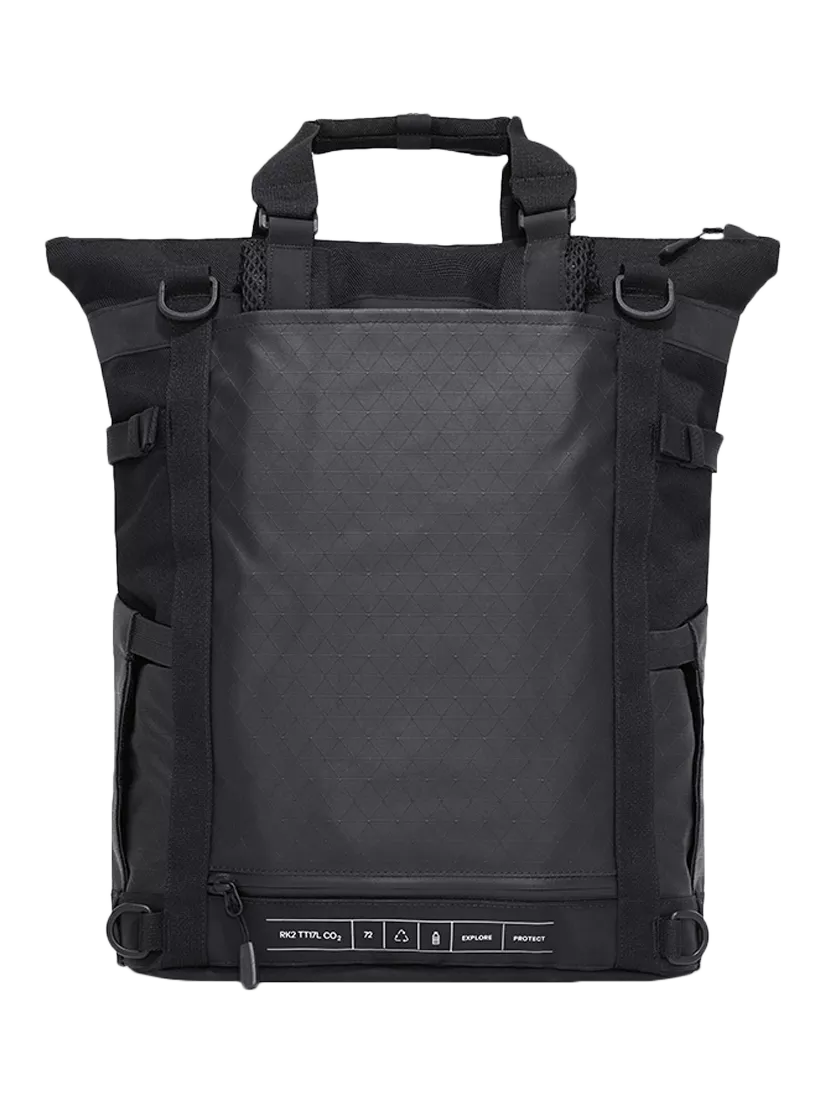 GROUNDTRUTH RIKR Technical Laptop Tote Backpack Eco-x Black 17L (British brand)