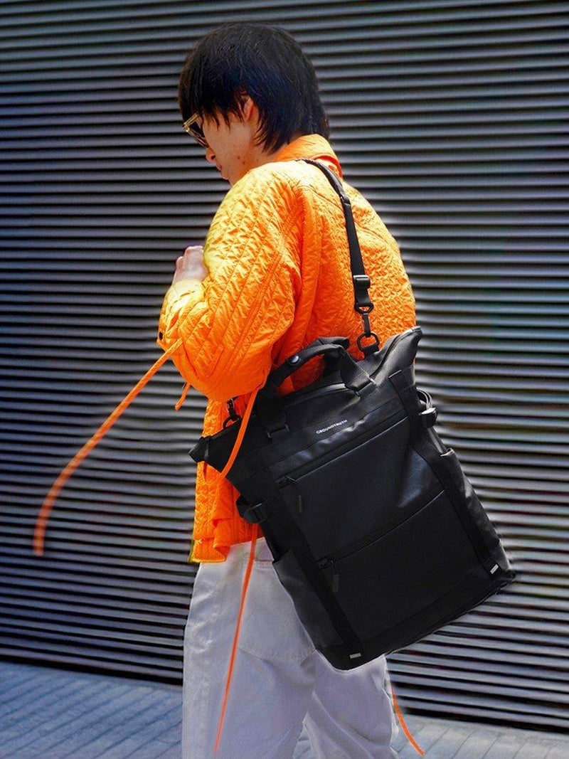 GROUNDTRUTH RIKR Technical Laptop Tote Backpack Eco-x Black 17L (British brand)