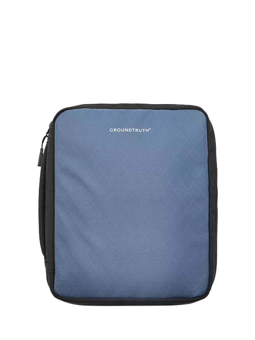 GROUNDTRUTH RIKR Tech Pouch Voyage Blue, imported from the UK