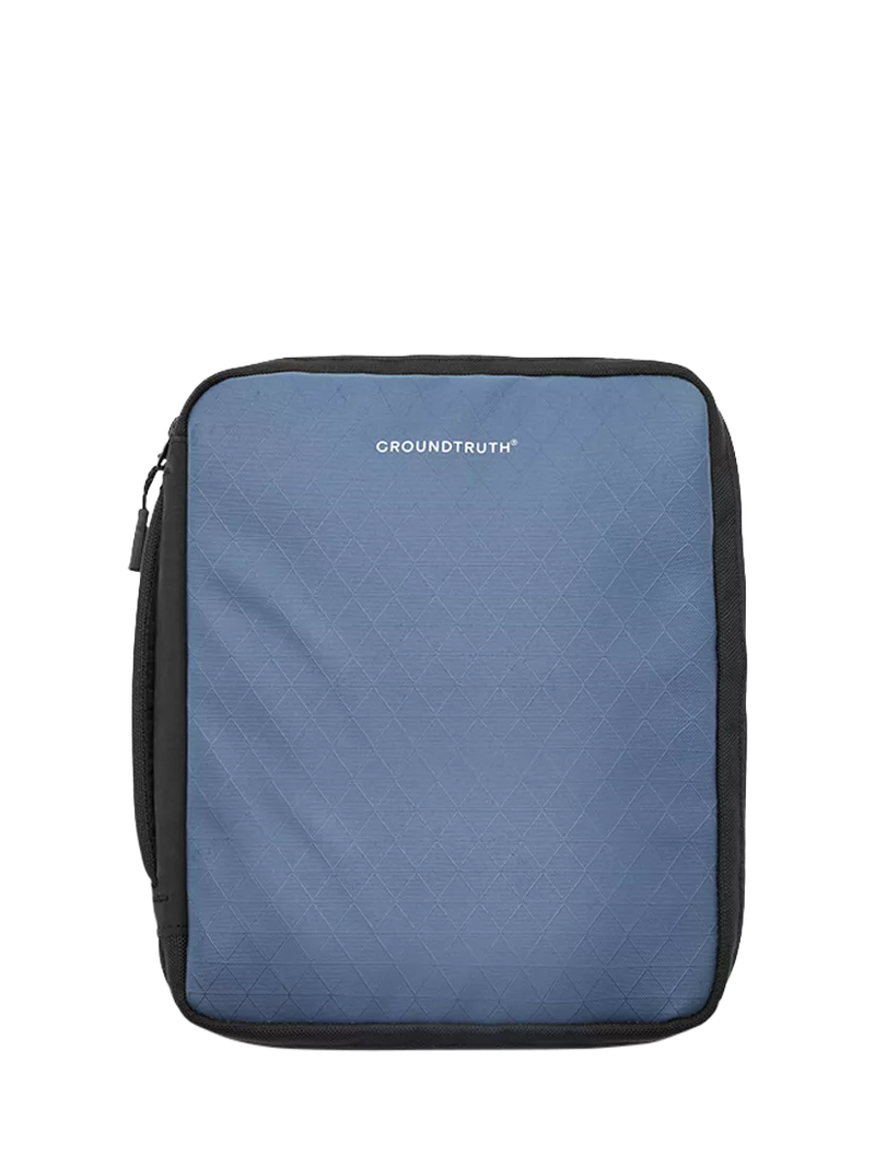 GROUNDTRUTH RIKR Tech Pouch Voyage Blue, imported from the UK