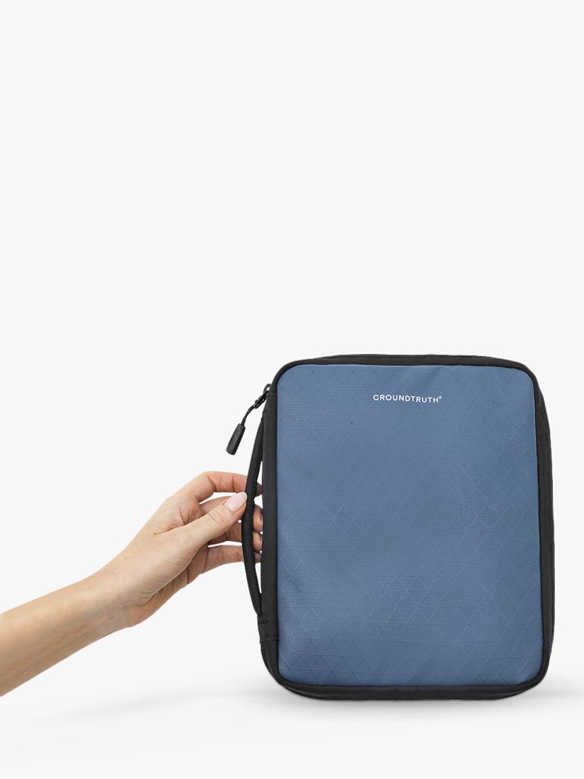 GROUNDTRUTH RIKR Tech Pouch Voyage Blue, imported from the UK