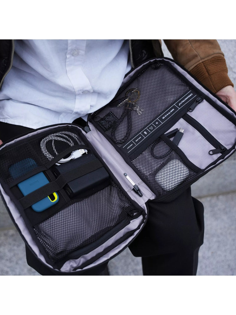 GROUNDTRUTH RIKR Tech Pouch Voyage Blue, imported from the UK