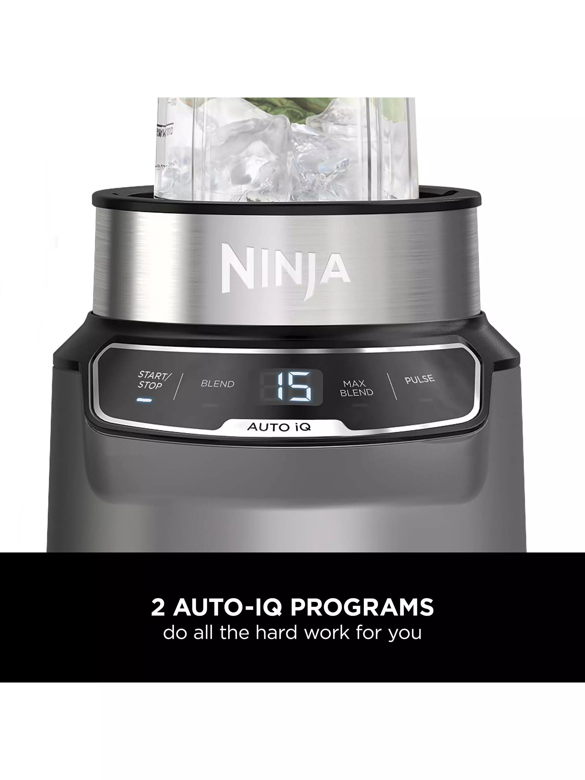 Ninja BN500UK blender and food processor 700ml silver, UK version
