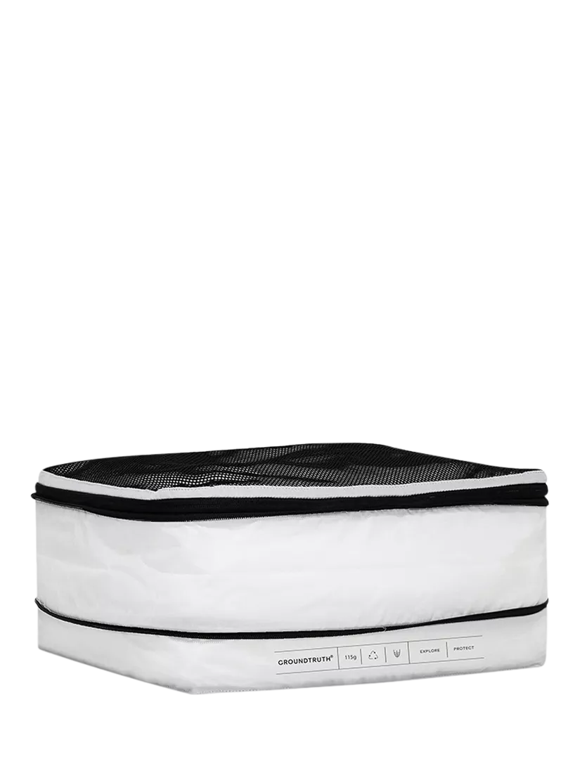GROUNDTRUTH packing cubes set of 2 white - British product